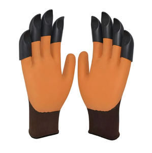 Прочные перчатки для садоводства из полиэстера, Нескользящие, с четырьмя пальцами - Product Image 2