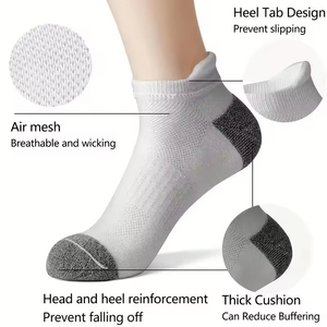 High Quality Men's Athletic Ankle <b>Socks</b> with Cushion Breathable Running Sports <b>Socks</b> - Product Image 4