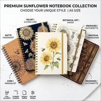 Organiseur financier personnalisé sur mesure, carnet à spirales, classeur, agenda avec reliure cousue et couverture rigide