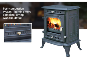 Chimenea de estufa de leña para interiores con Control de llama integrado eléctrico de diseño moderno de alta calidad - Product Image 6