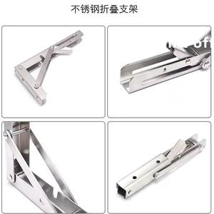 Staffa angolare di montaggio a parete a 90 gradi con angolo in acciaio inox a triangolo regolabile panca da tavolo staffe pieghevoli - Product Image 5