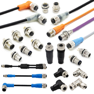 Nhà Cung cấp Mặt bích ổ cắm bảng điều khiển phía trước gắn kết ren khớp nối nam nữ 3 4 5 8Pin M12 điện Thông tư nối cho cảm biến - Product Image 1