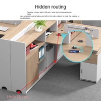 Nouveaux bureaux d'ordinateur blancs de luxe de conception Mobilier de bureau mobile Bureaux d'ordinateur pour ensemble de bureau