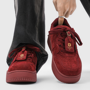 Mocassins rétro faits à la main pour hommes, élégants et décontractés, en gris, avec semelle épaisse et hauteur de 4 cm, style rétro - Product Image 2