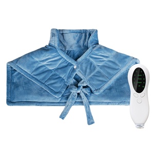 Manta Eléctrica Mini de Franela con Soporte Lumbar y de Hombros, Almohadilla Térmica de Gravedad Pesada para Terapia de Calor Húmedo y Calentamiento Corporal - Product Image 1