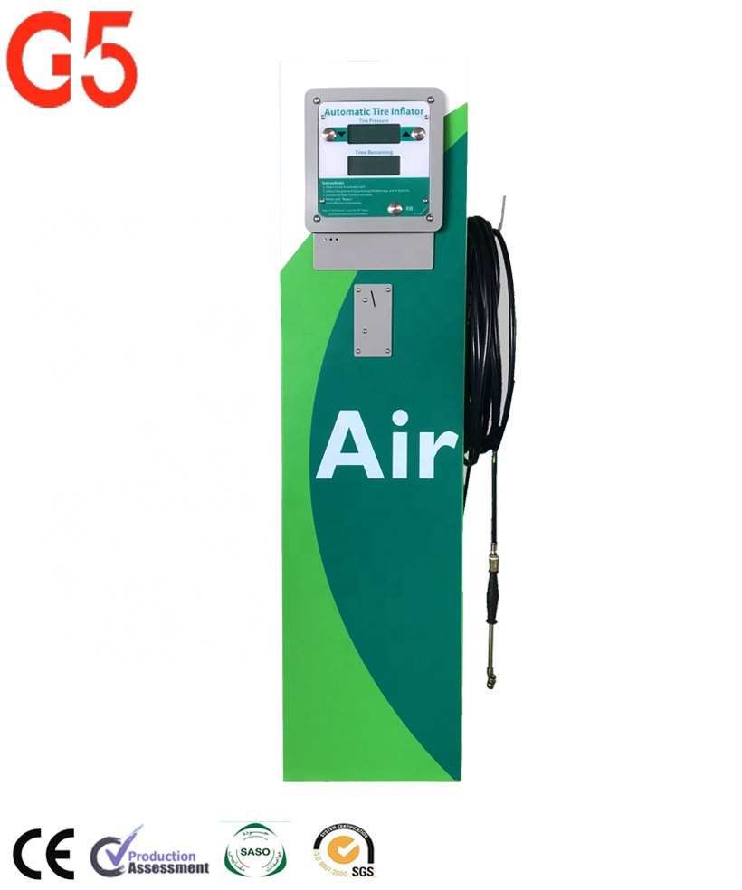 Automatic Tyre Air Inflator Gas Station Air Compressor IP66 Automotive Parts Coin Operated Tire Inflation Machine Used Tyer Cars
