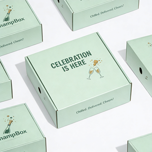 Caja de Embalaje de Cartón Corrugado Tipo B y E para Bebidas de Champán, Personalizable para Comercio Electrónico, Plegable, Venta al Por Mayor - Product Image 2