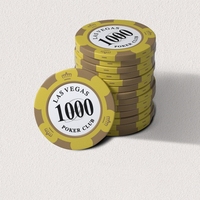Jetons de poker en argile personnalisés pour salle de jeux d'échecs, jetons en fer, pièces de monnaie, points de Texas Hold'em, jetons spéciaux, argent, jetons de jeu de mahjong, jetons de poker