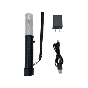 ポータブル安全警告トーチバトンマーシャリングワンド充電式LEDトラフィックバトン - Product Image 3
