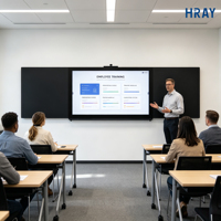 Pizarra Interactiva HRAY de 86 Pulgadas con Larga Vida Útil, Temperatura de Color de 9300K, Pantalla Clara para Salón de Conferencias Escolares, Pedidos Personalizados OEM ODM