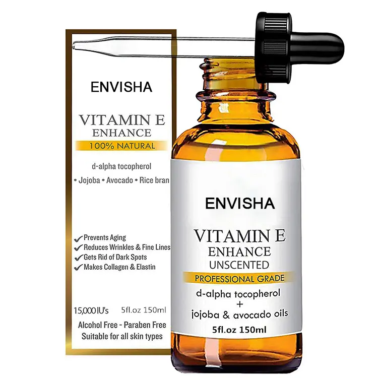 Harga Envisha Grosir Anti-Ageing 100% Alami Organik Hyaluronate Asam Minyak Vitamin E Serum