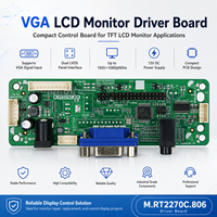 Carte de commande d'écran LCD VGA M.RT2270C.806 1920x1080 double LVDS 12V pour panneau LCD TFT