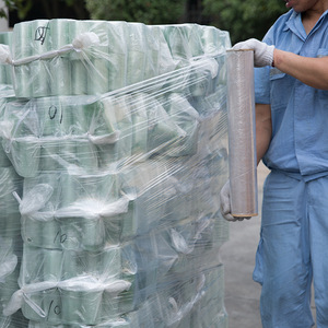 Transparent Stretch Film Roll LLDPE <b>Plastic</b> <b>Shrink</b> Pallet Wrap Soft Moisture-Proof Industrial Packaging Casting Processed - Product Image 3