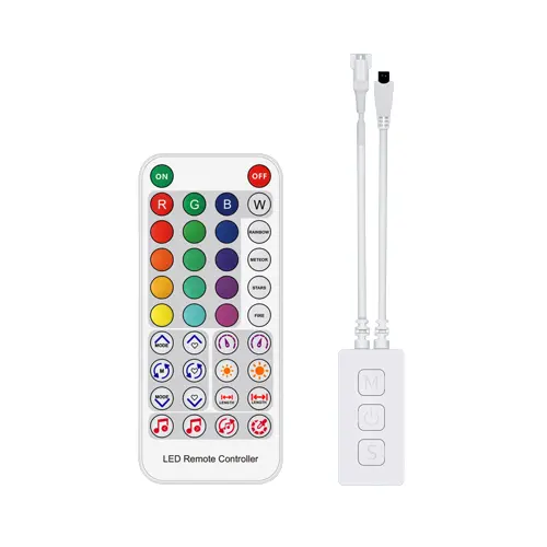 IR pixel rgb ic driver addressable SP611 38 key remote control dream color app control music controller led strip