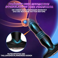 Vibrateur anal à télécommande 2 en 1 pour femmes Jouets pour adultes masculins Masseur de prostate Gode anal Bouchon anal en silicone Bouchon anal