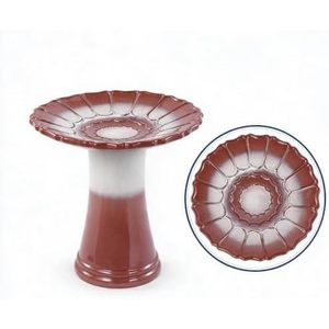 Outdoor Ceramic Pedestal Bird Bath Decorative <b>Garden</b> Birdbath for Yard Lawn Patio - Product Image 6