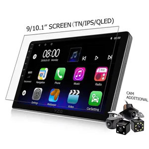 64 стерео DVD-плеер Carplay 4k 1 Din 2 Din Android 10 9 дюймов 10,1 дюймов Сенсорная панель головное устройство Android автомобильное радио 10 дюймов 8 ядер