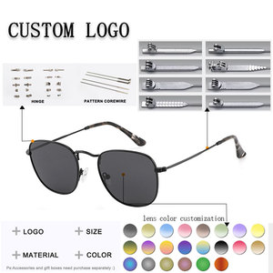 Gafas de Sol con Marco Metálico Geométrico, Rectangulares, Montura Completa, Unisex, Protección UV400, Estilo Casual para Adultos - Product Image 2