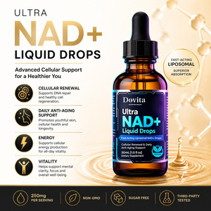 Gouttes liquides Ultra NAD+ personnalisées sous marque privée 250mg Certifiées GMP Testées par un tiers Formule pure et propre Stimulant d'énergie cellulaire - Product Image 3