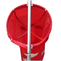 Drapeau de sécurité pour aéroport, système de signalisation éolienne, tissu Oxford, logo personnalisé, acier inoxydable SS304/316, chaussette éolienne intégrée