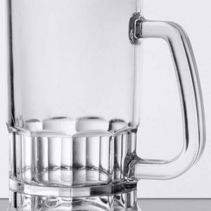 Jarra de Cerveza de Vidrio Sodalime de 300ml Estilo Americano para Fiestas de Regreso a Clases, Vasos Resistentes para Cerveza con Asa - Product Image 3