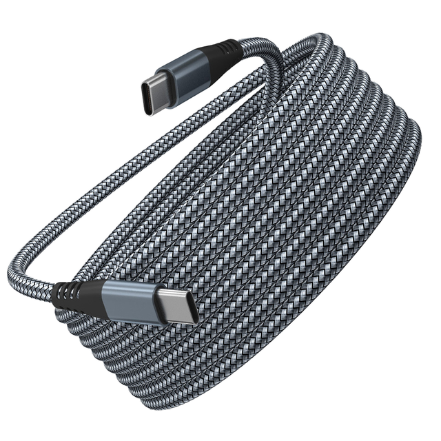 1m 2m 3m Braided USB-C 60W 3A Fast Charging Cable Type-C to Type-C for iPhone 15 & Computer