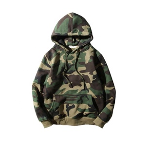 Felpe <span class=keywords><strong>con</strong></span> <span class=keywords><strong>Cappuccio</strong></span> Mimetiche in Pile Streetwear da Uomo all'Ingrosso - Product Image 1