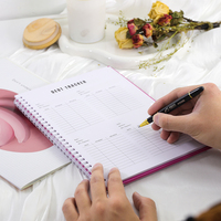 Cahier de travail Millionaire rose personnalisé Organisateur de finances mensuelles Budget Planificateur d'épargne Livre de défi d'épargne