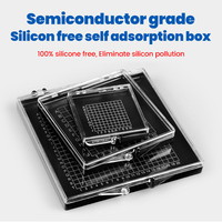 75x55x15mm Non Silicon Self Adsorption Anti-static Mesh Storage Box Customizable Semiconductor Chip Electronic Component Box