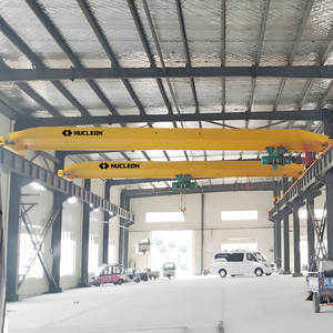 Mejor precio LDA modelo 20m altura de elevación grúas aéreas de una sola viga 5 toneladas 10 toneladas 15 toneladas 20 toneladas con polipasto de cable eléctrico - Product Image 1