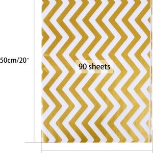 Custom Design Wholesale Fancy Greaseproof <b>Wrapping</b> <b>Paper</b> Gold Foil Gift Packaging Tissue <b>Paper</b> - Product Image 2