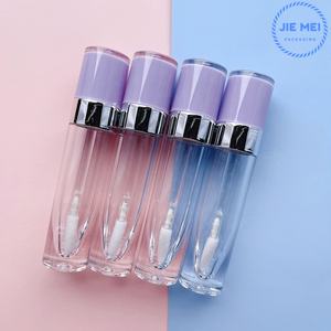 Meishenjie MEI — Tube à lèvres vide rond pour brillant à lèvres, Tube de couleur <span class=keywords><strong>rose</strong></span>, violet, blanc et noir, conteneur en plastique, offre spéciale, 7ML - Product Image 5