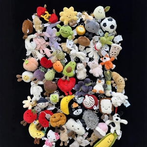 Llavero de Peluche de <span class=keywords><strong>Barcelo</strong></span> Bear con Forma de Croissant Relleno de Algodón PP, 11CM-30CM, Tres Etiquetas, Venta al Por Mayor - Product Image 4