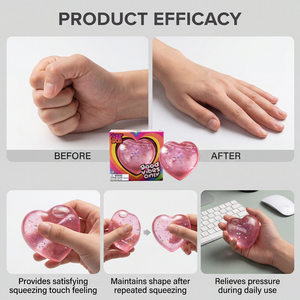 Sparkle Hearts Teenie Needoh Squishy Toys Mini Stress Relief Slow Rising <b>Squeeze</b> <b>Ball</b> - Product Image 5