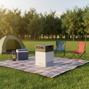 Générateur solaire portable 1200W à onde sinusoïdale pure, batterie de secours d'urgence pour la maison et l'extérieur, station d'alimentation portable LiFePO4 pour le camping - Product Image 6