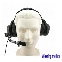 Casque antibruit pour avion, vente directe du fabricant, avec interrupteur de volume