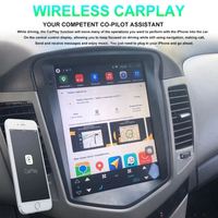 Autoradio de style Tesla, lecteur Android Auto, lecteur CD, aide au recul, Chevrolet Cruze J300 2009-2012, 2DIN, GPS intégré, DSP