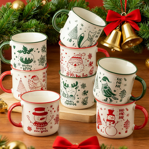 Caneca de Cerâmica Personalizada com Logo Promocional em Caixa Colorida Luxuosa para Presente de Natal para Meninas - Product Image 1