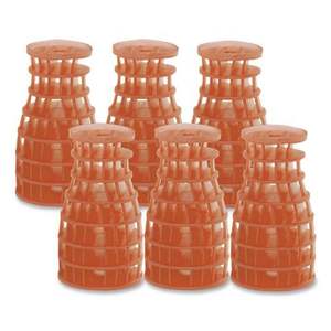 Recharge de désodorisant solide Boardwalk, lot de 6, parfum agrumes, huiles naturelles, recyclable, éliminateur d'odeurs pour salle de bain et usage domestique - Product Image 1