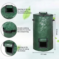 Sac en plastique compostable pour déchets, réutilisable, haute qualité, pour jardin, cour, poubelle, bac à compost, couvert, en tissu Oxford