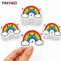 Autocollants personnalisés Kawaii découpés à la forme, mignons, dessins animés, fruits, animaux, animaux de compagnie, pastel, desserts, en vinyle, imperméables, adhésifs, durables, résistants à la chaleur