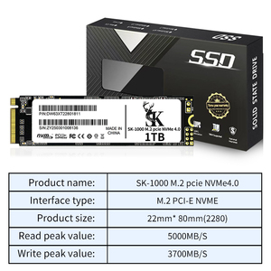 SK-1000 Internal M.2 NVMe SSD Laptop Universal Kecepatan Tinggi 5000MB/s Baca/Tulis Cetakan Pribadi - Product Image 2