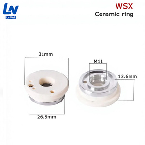 LVWEI D28 D32 Anillo <span class=keywords><strong>Láser</strong></span> Cerámico <span class=keywords><strong>de</strong></span> Alta Potencia para <span class=keywords><strong>Soldadura</strong></span> y Corte, Boquilla para <span class=keywords><strong>Equipo</strong></span> <span class=keywords><strong>Láser</strong></span> <span class=keywords><strong>de</strong></span> Fibra 1064nm, <span class=keywords><strong>Precio</strong></span> Competitivo - Product Image 5