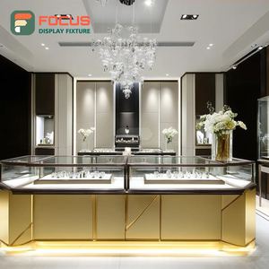 Luxury Airport Jewelry Display Cabinet Laminated Finish Commercial Store Display Cabinet - Product Image 6