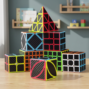 Cubo Mágico Personalizado al por Mayor, Cubo de Velocidad con Adhesivos Impresos en UV, 2x2, 3x3, 4x4, 5x5, Juguetes de Rompecabezas - Product Image 3