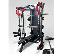 Rack de musculation pour la maison et les salles de sport commerciales avec système de croisement de câbles et machine Smith pour un entraînement complet du corps