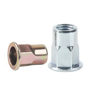 Insert acier métal M3 M4 M5 M6 M7 M8 tête plate acier au carbone acier inoxydable auto-serrant écrou à <span class=keywords><strong>rivet</strong></span> hexagonal pour panneau de tôle - Product Image 2