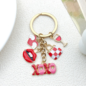 Porte-clés élégant <span class=keywords><strong>rouge</strong></span> Saint-Valentin, rose magique, fleur de cerisier, porte-clés créatif, porte-clés de sac, cadeau promotionnel - Product Image 4