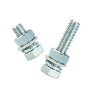 Sujetadores de acero galvanizado Gr4.8 Grade8.8 DIN933 DIN 931 DIN 601 Tornillo de cabeza hexagonal Tuercas y pernos hexagonales - Product Image 3