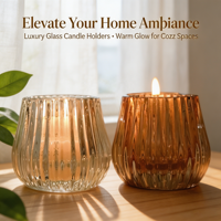Porte-bougie en verre cristal transparent, résistant à la chaleur, écologique, romantique et luxueux pour la décoration de la maison, les mariages et les fêtes